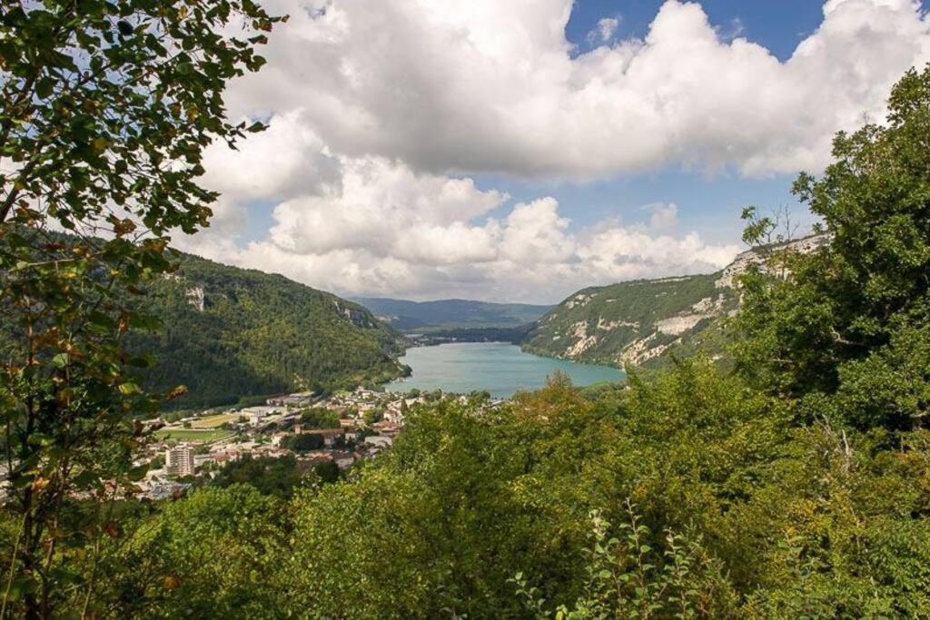 Joli Appartement En Face De Lac Nantua Exteriér fotografie